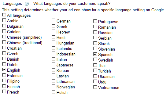 Target by Language